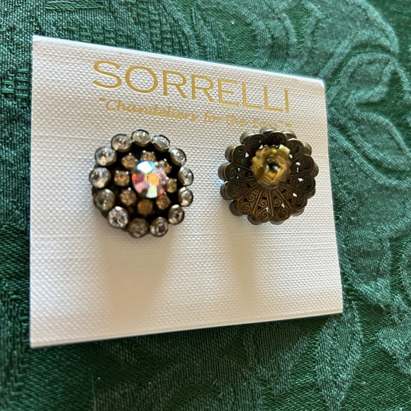 Sorrelli Two Toned Stud Earrings - Picture 3 of 3